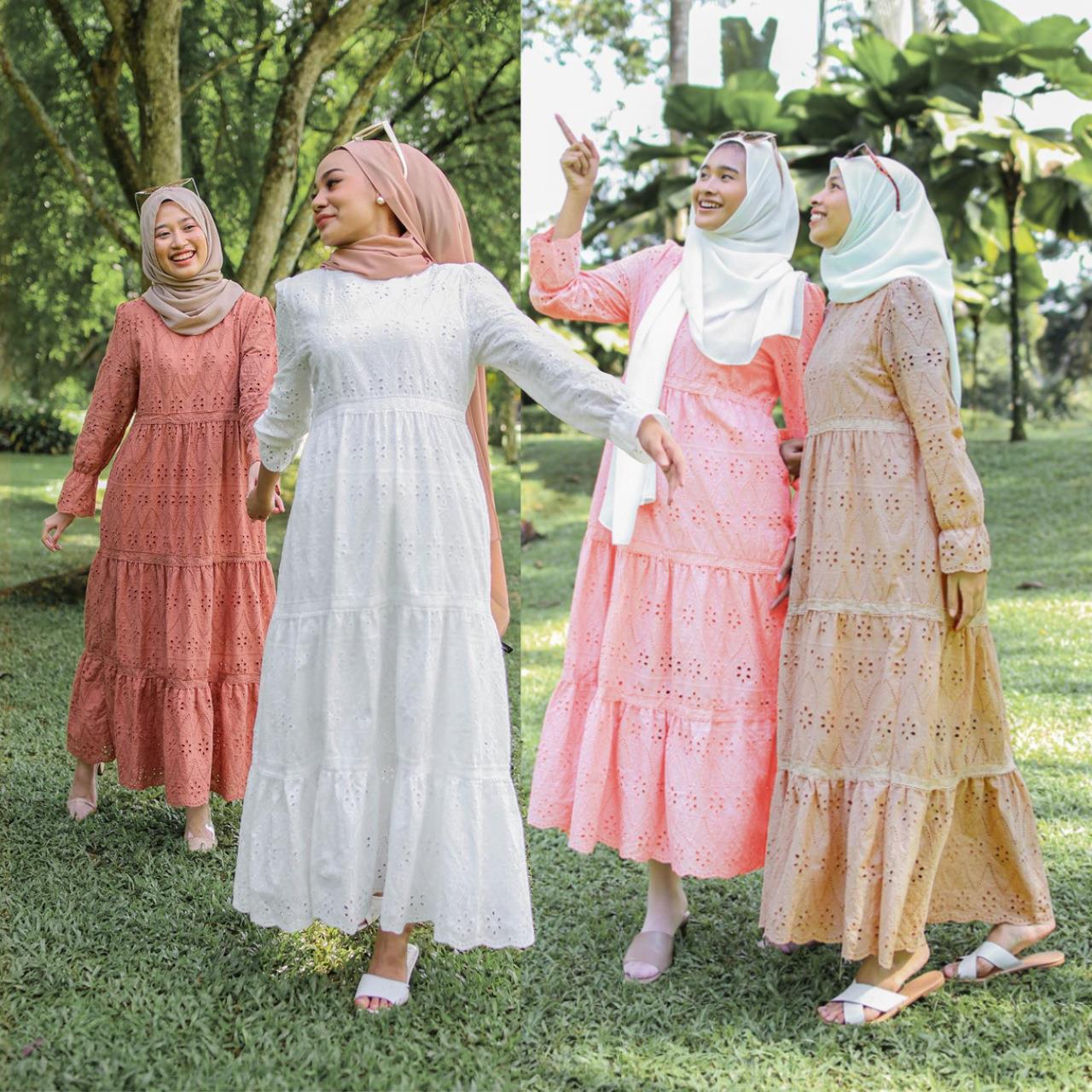 Ethnic Wear In Fashion - فستان دانتيل إندونيسي مجوف للنساء، زي