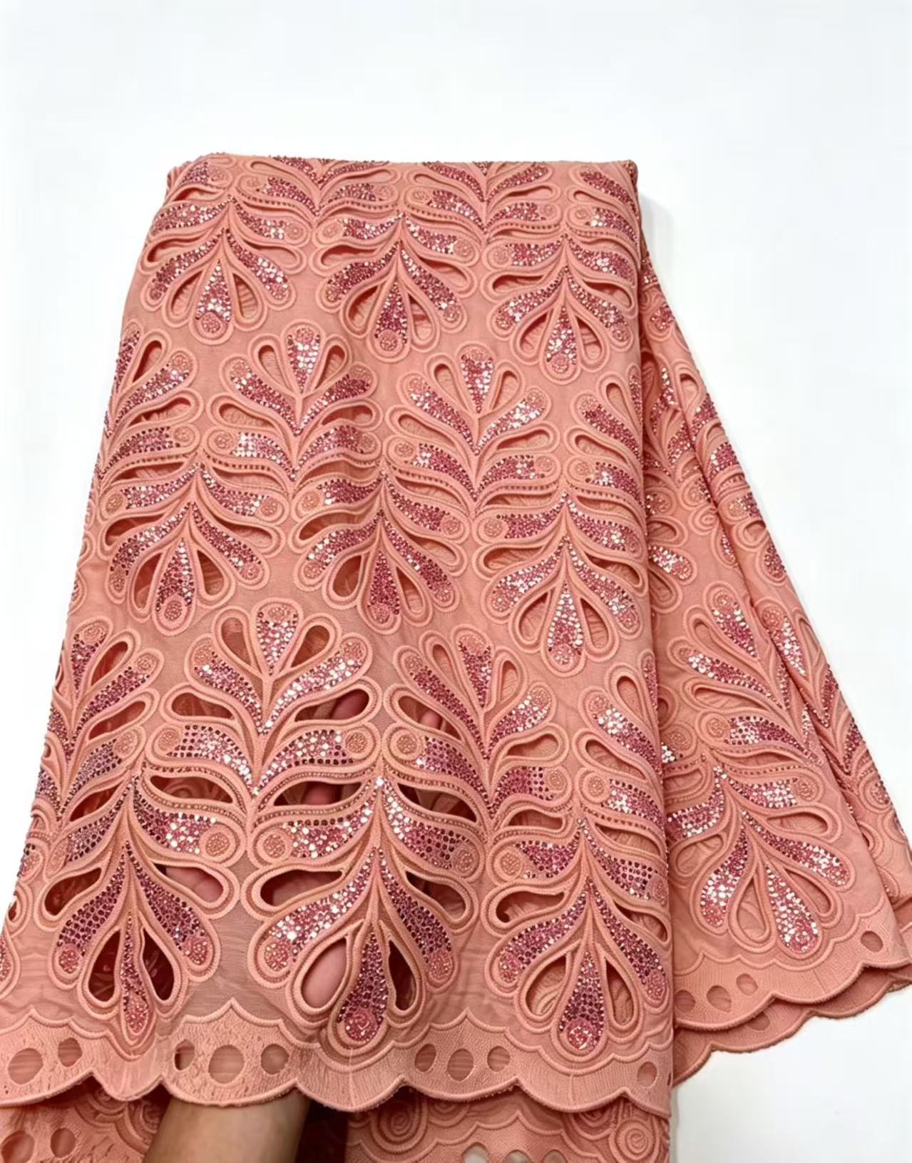 Ethnic Fabric - قماش دانتيل أفريقي نيجيري عالي الجودة