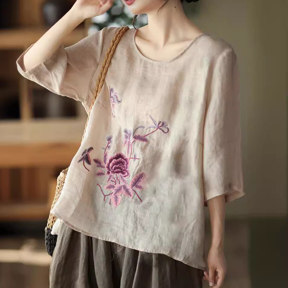 بلوزة صيفية نسائية بمقاسات كبي - مراجعة Ethnic Fabric وسعره