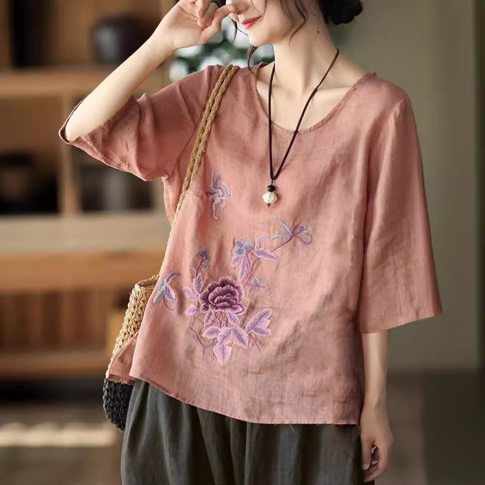 بلوزة صيفية نسائية بمقاسات كبي - مراجعة Ethnic Fabric وسعره