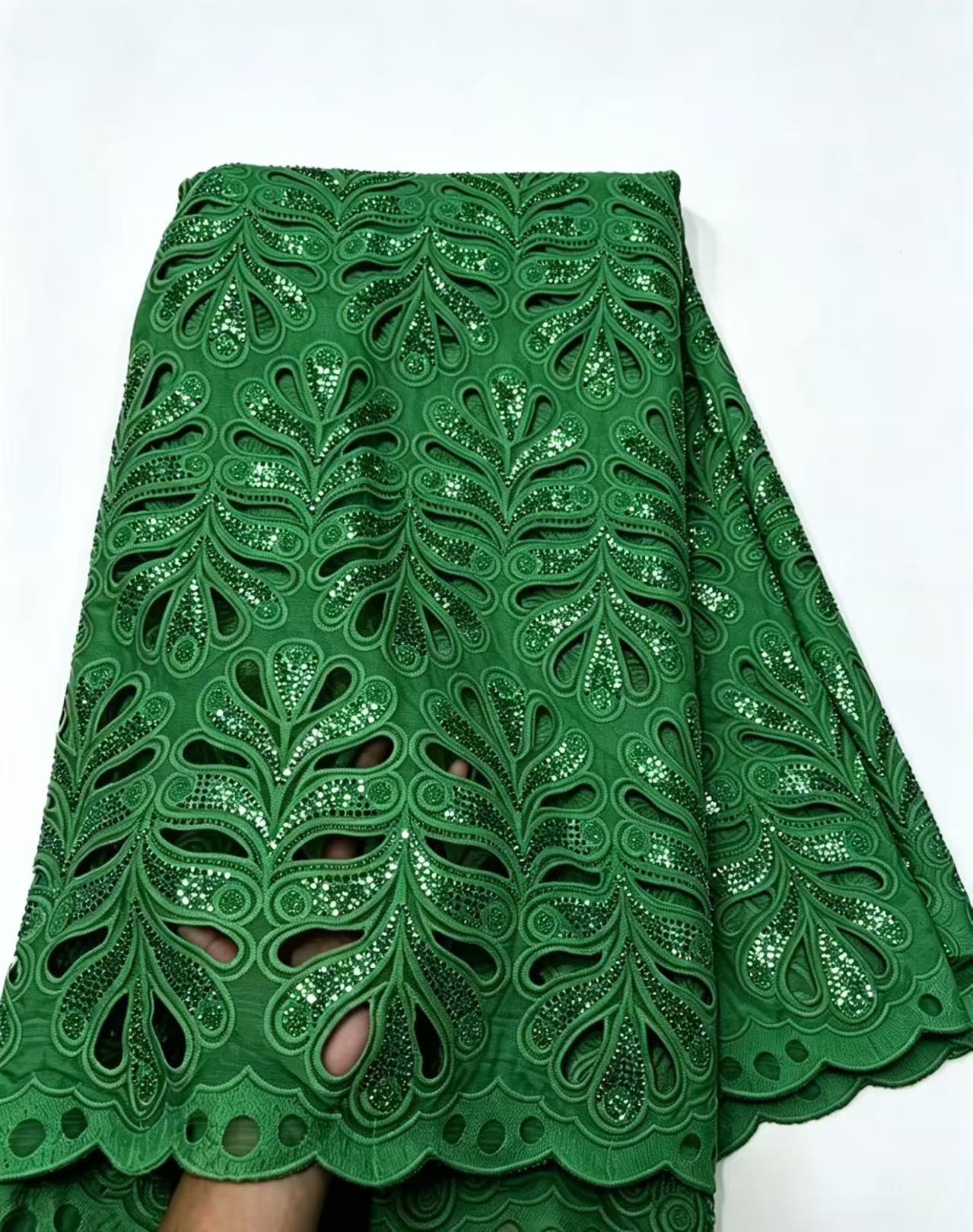 قماش دانتيل أفريقي نيجيري عالي - مراجعة Ethnic Fabric وسعره