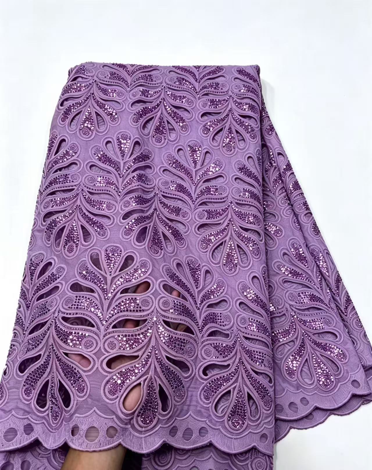 قماش دانتيل أفريقي نيجيري عالي - مراجعة Ethnic Fabric وسعره