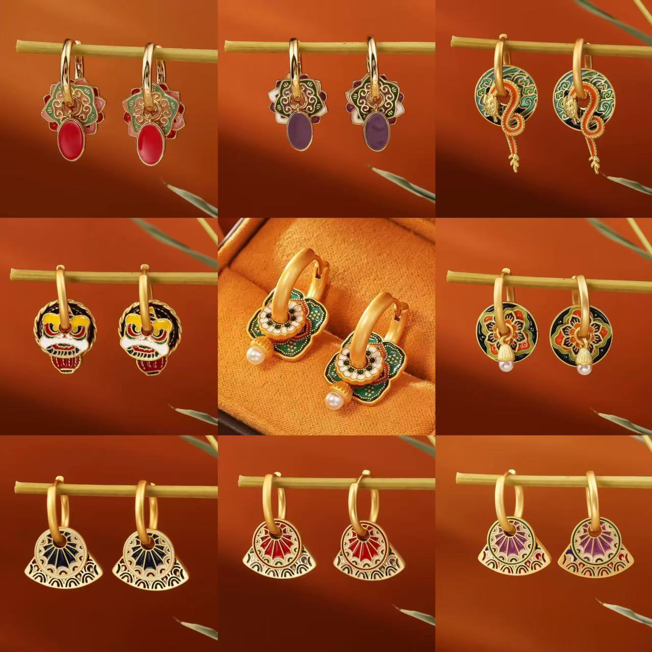 S925 جديد أقراط على الطراز الص - مراجعة Ethnic Fashion Way وسعره