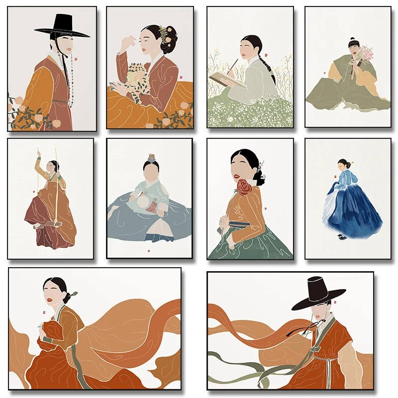 الكورية الهانبوك بوهو الفن الم - مراجعة Hanbok Modern Set وسعره