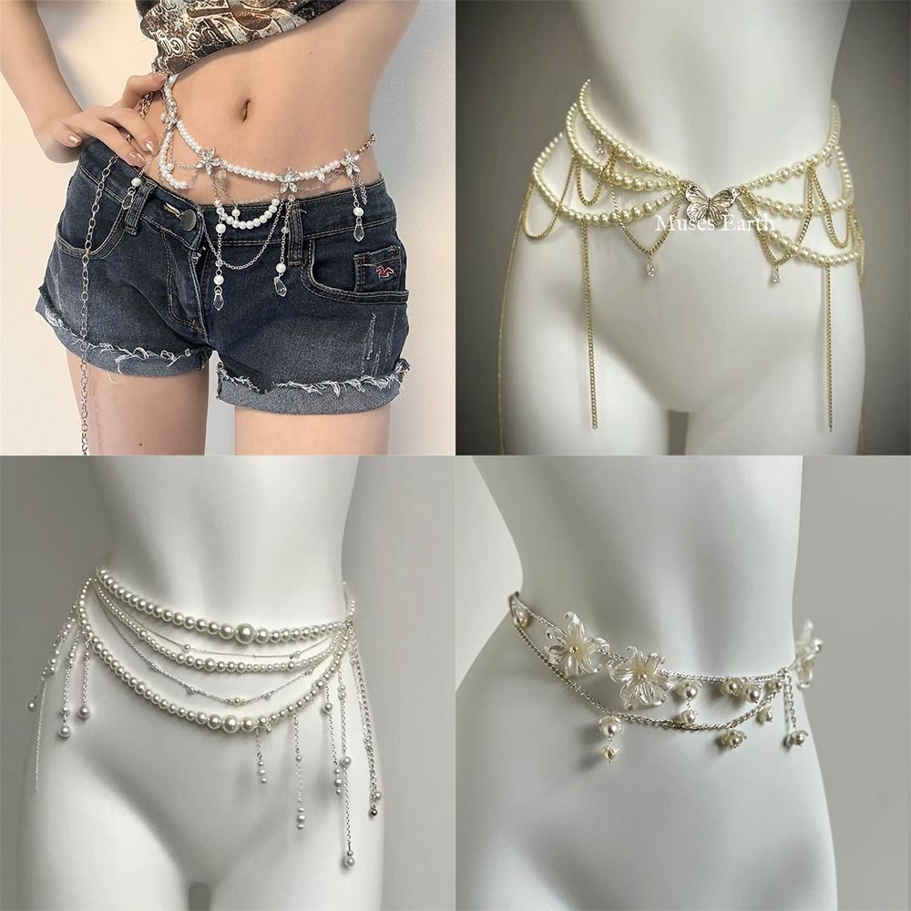 أزياء أنيقة لؤلؤة الخصر سلاسل  - مراجعة Ethnic Fashion Jewellery وسعره