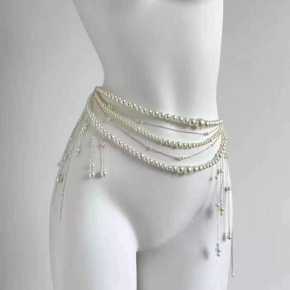 أزياء أنيقة لؤلؤة الخصر سلاسل  - مراجعة Ethnic Fashion Jewellery وسعره