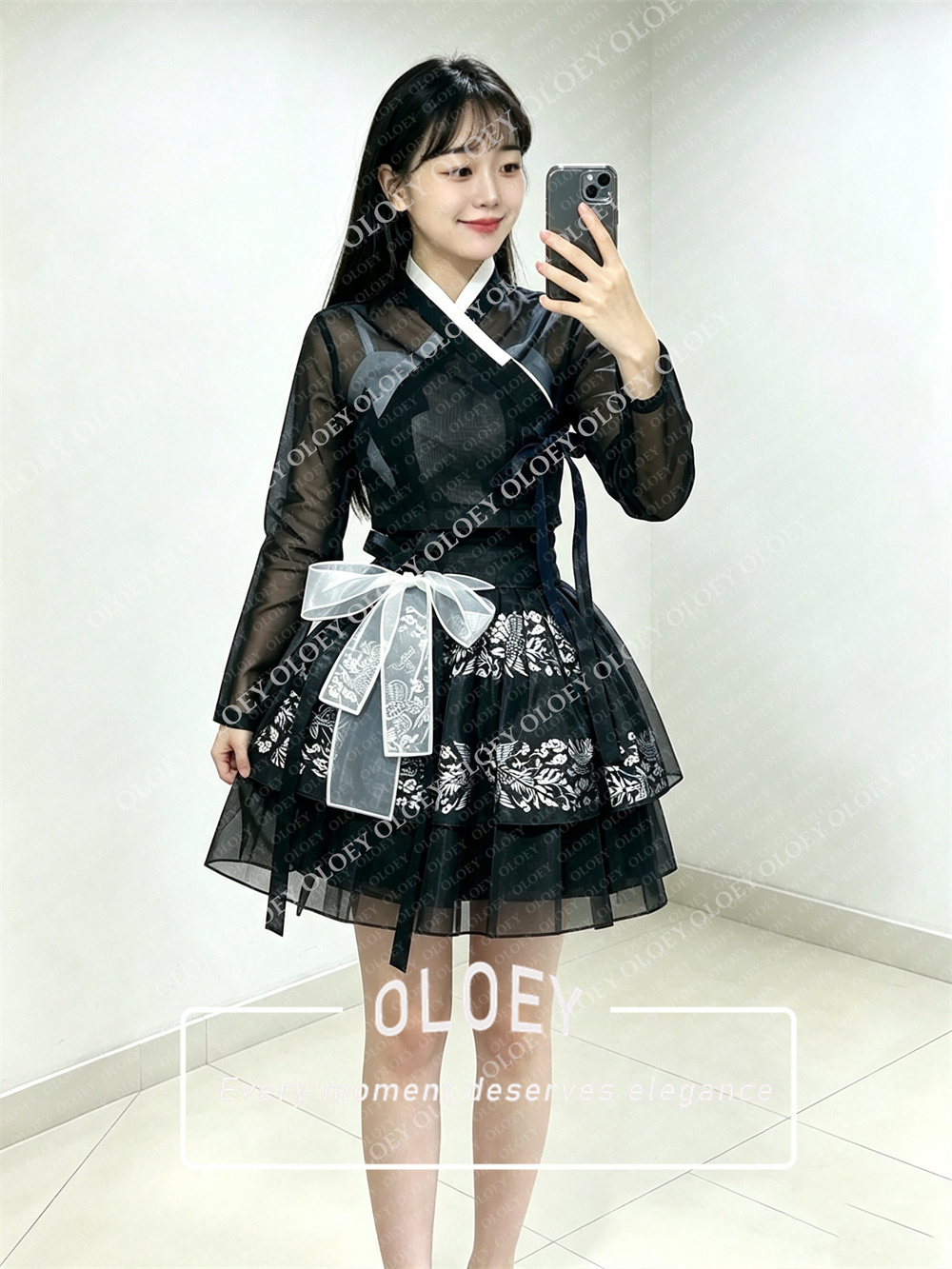 أولوي فستان هانبوك قصير أسود ع - مراجعة Hanbok Modern Set وسعره