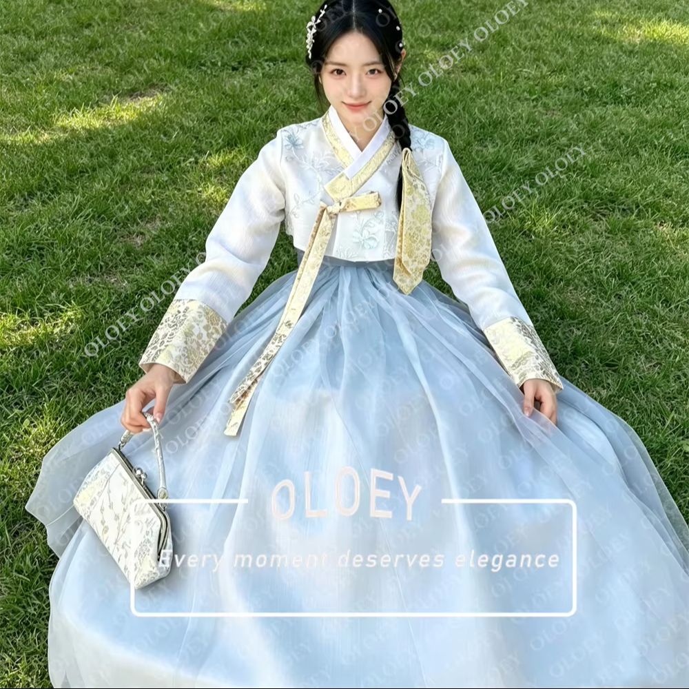 أولوي فستان زفاف كوري أنيق بال - مراجعة Hanbok Modern Set وسعره