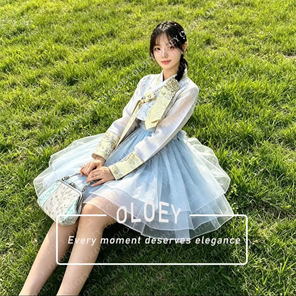 أولوي فستان زفاف كوري أنيق بال - مراجعة Hanbok Modern Set وسعره