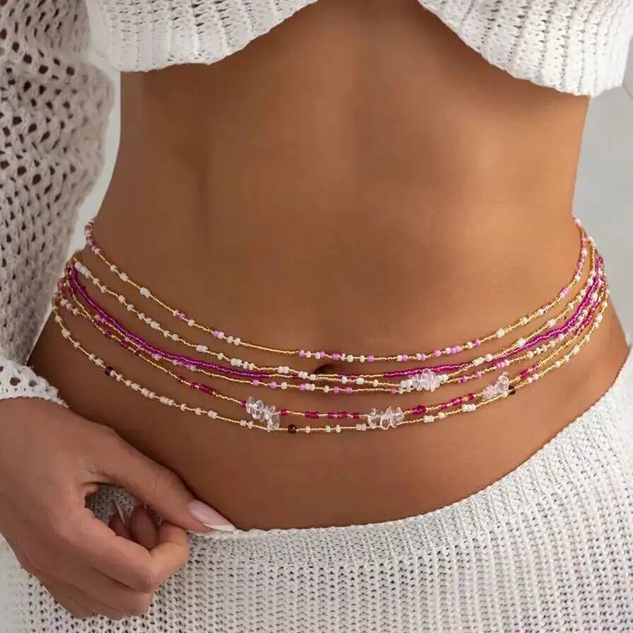 مجموعة من 6 قطع سلاسل خصر بوهي - مراجعة Ethnic Fashion Jewellery وسعره